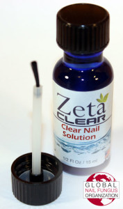 Zetaclear topical bottle with applicator brush
