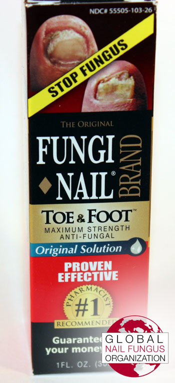 Front of Fungi Nail Brand packaging